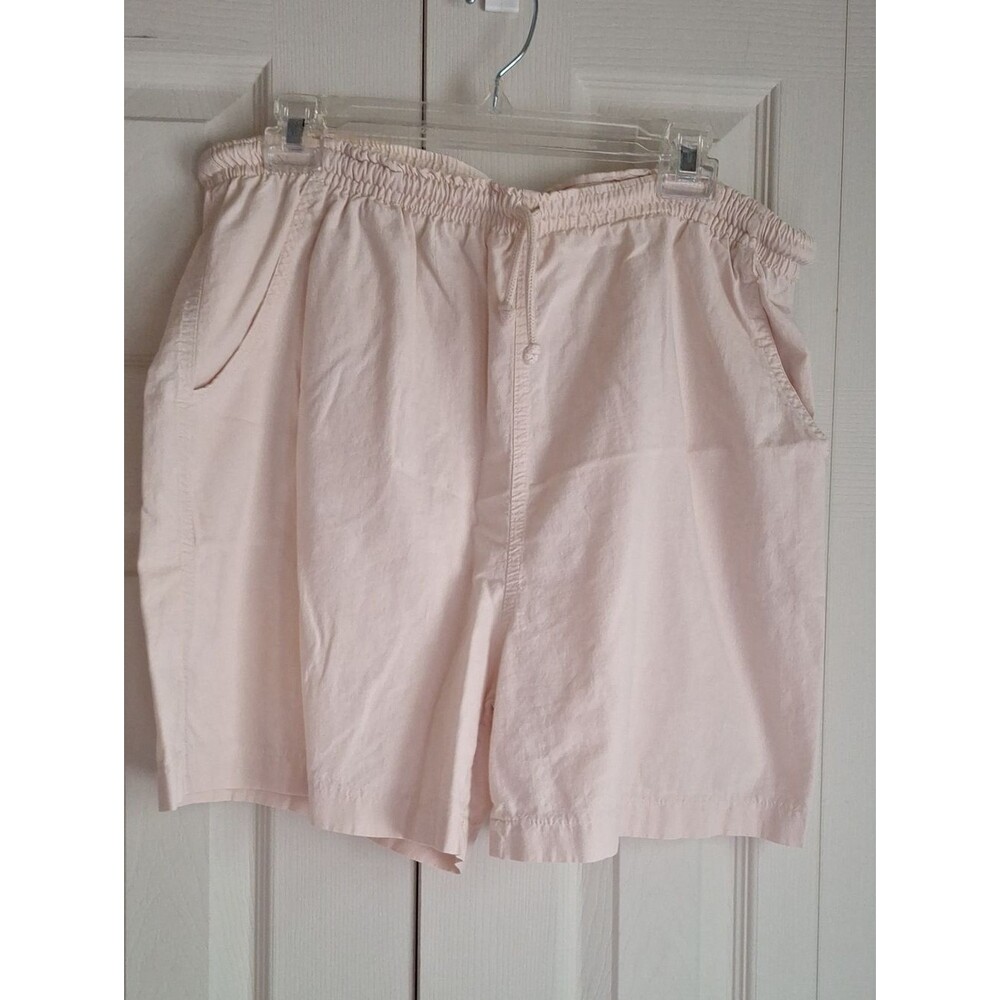 Premier Light Beige Elastic-Waist Women's Bermuda Shorts